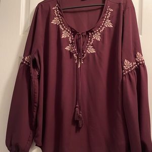 Maroon blouse